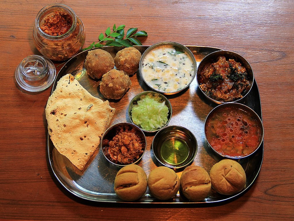 Rajasthani food dal bati choorma