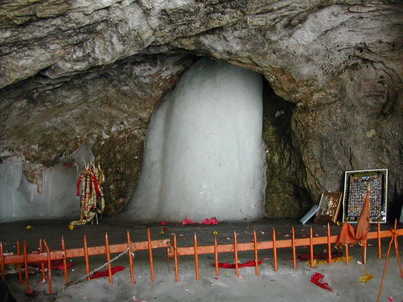 Ice Lingam Amarnath Temple Cave Yatra