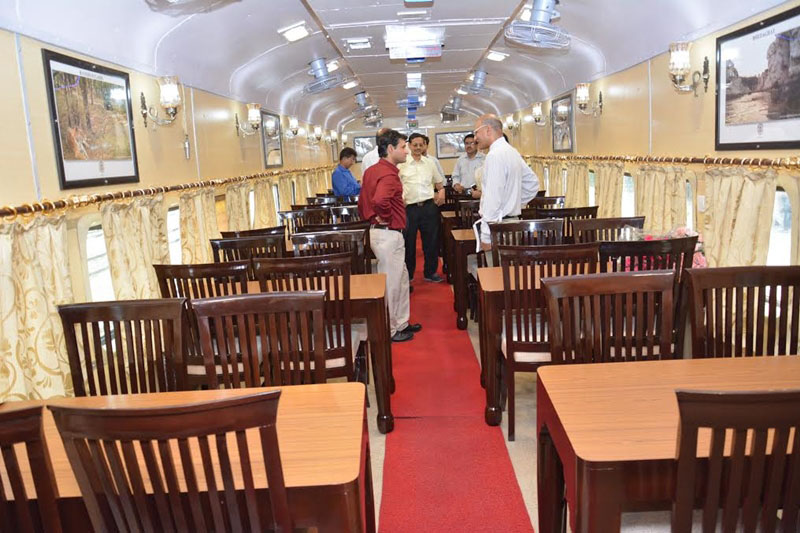 Tiger Express Semi Luxury Train Restaurant Area