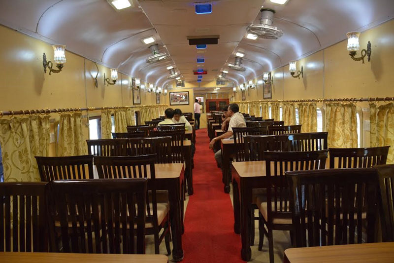 Tiger Express Semi Luxury Train Dinning Area